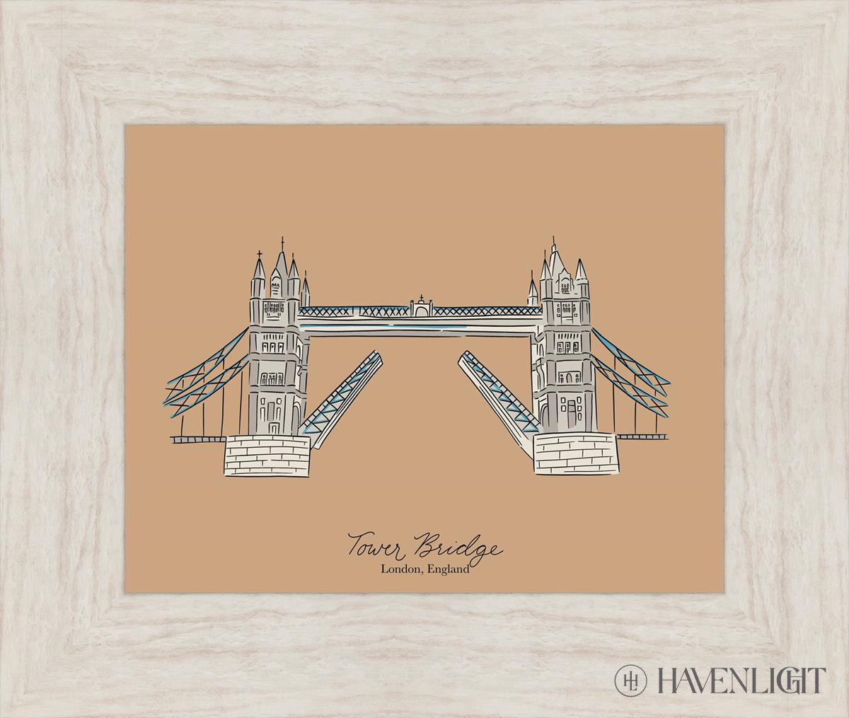Tower Bridge Open Edition Print / 14 X 11 Ivory 19 1/2 16 Art