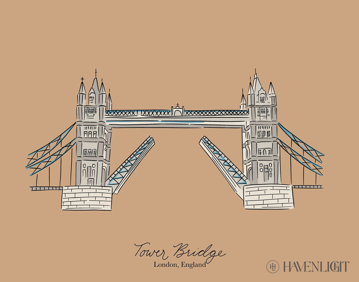 Tower Bridge Open Edition Print / 14 X 11 Only Art