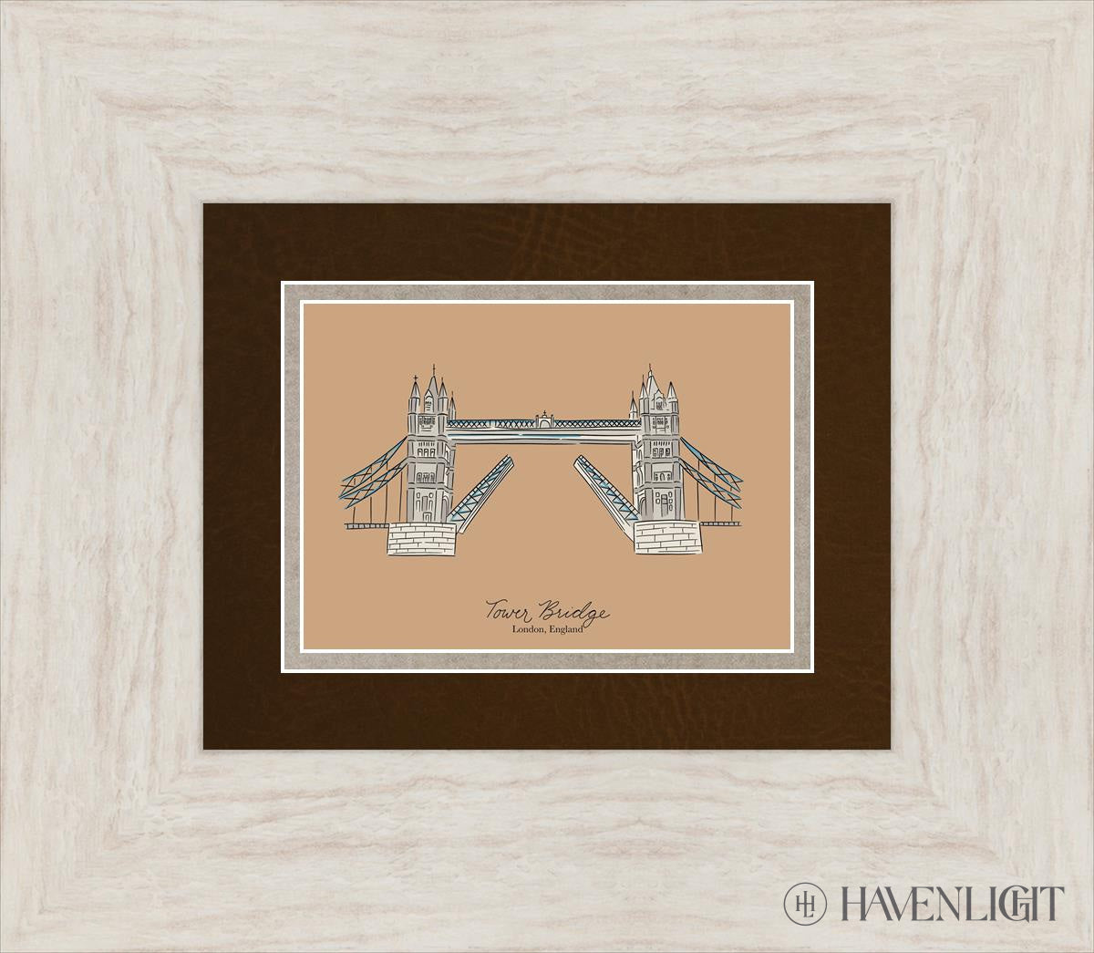 Tower Bridge Open Edition Print / 7 X 5 Ivory 15 1/2 13 Art