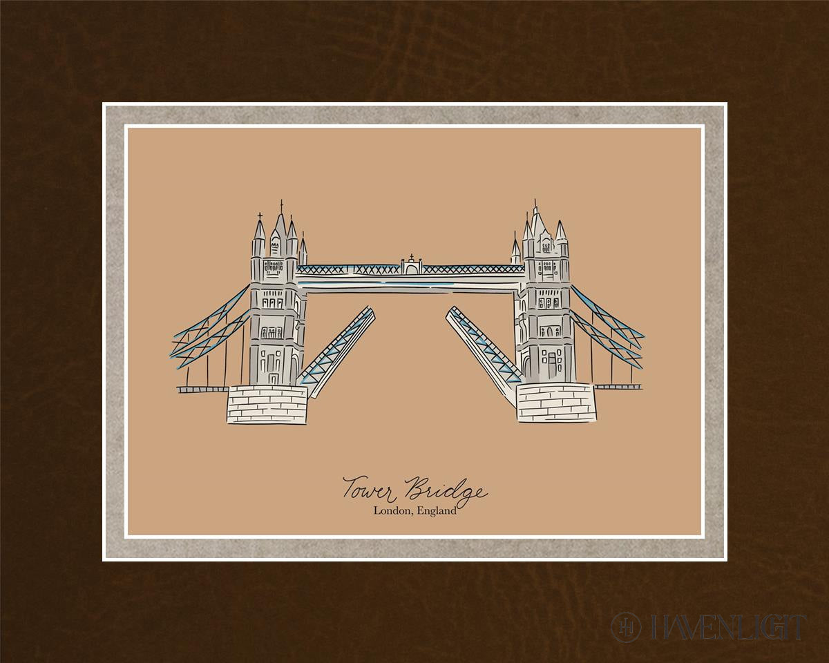 Tower Bridge Open Edition Print / 7 X 5 Matted To 10 8 Art