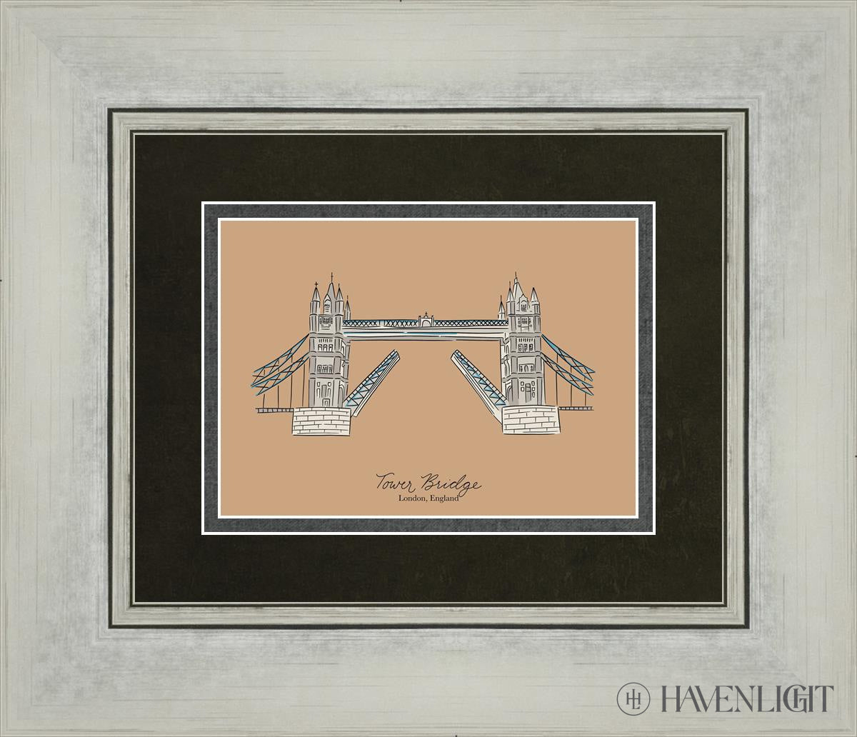 Tower Bridge Open Edition Print / 7 X 5 Silver 14 1/4 12 Art