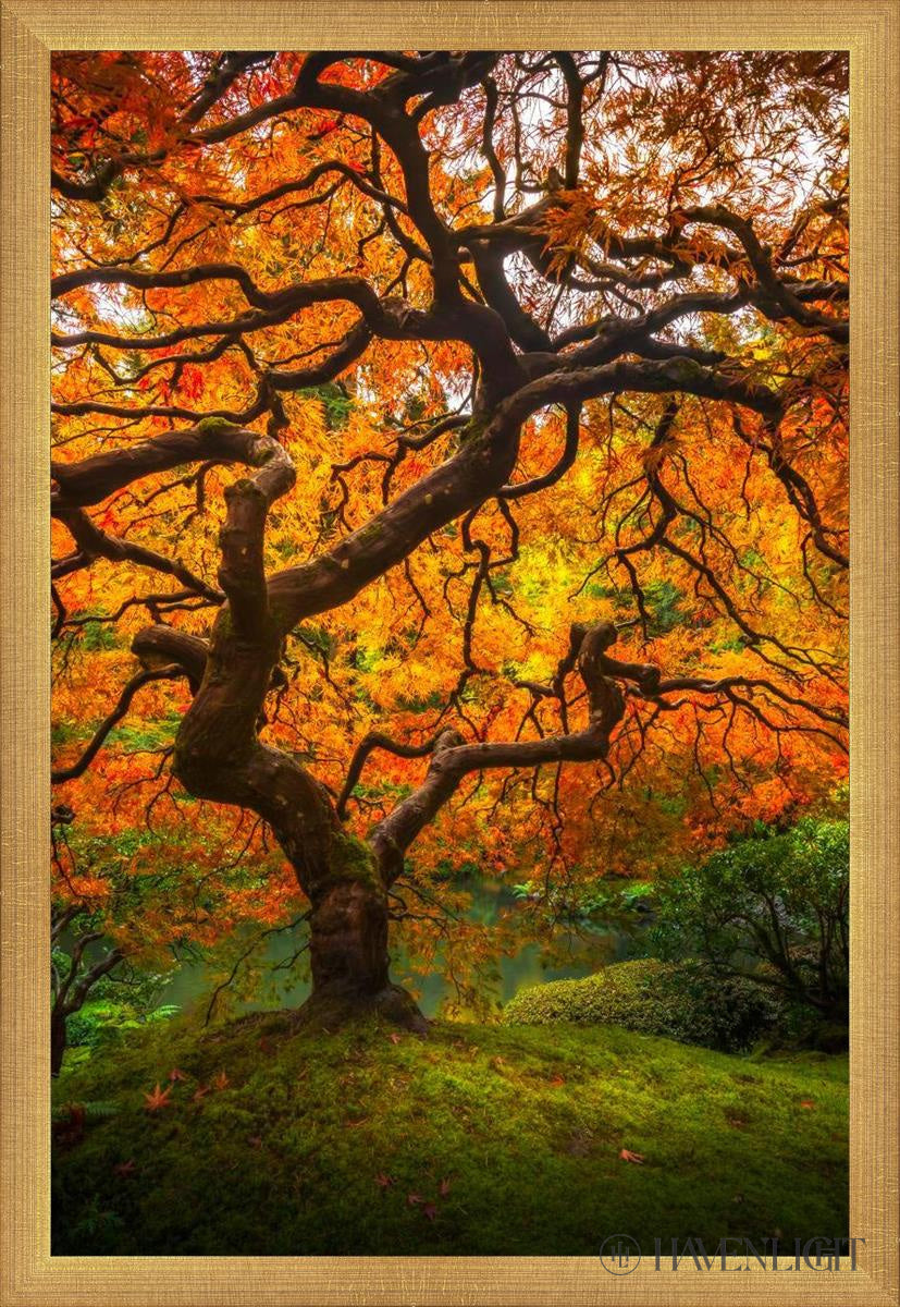 Tree Of Perspective Vertical Open Edition Canvas / 16 X 24 Matte Gold 17 3/4 25 Art
