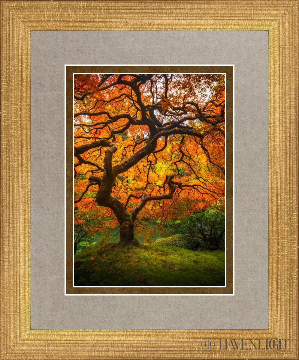 Tree Of Perspective Vertical Open Edition Print / 5 X 7 Matte Gold 9 3/4 11 Art