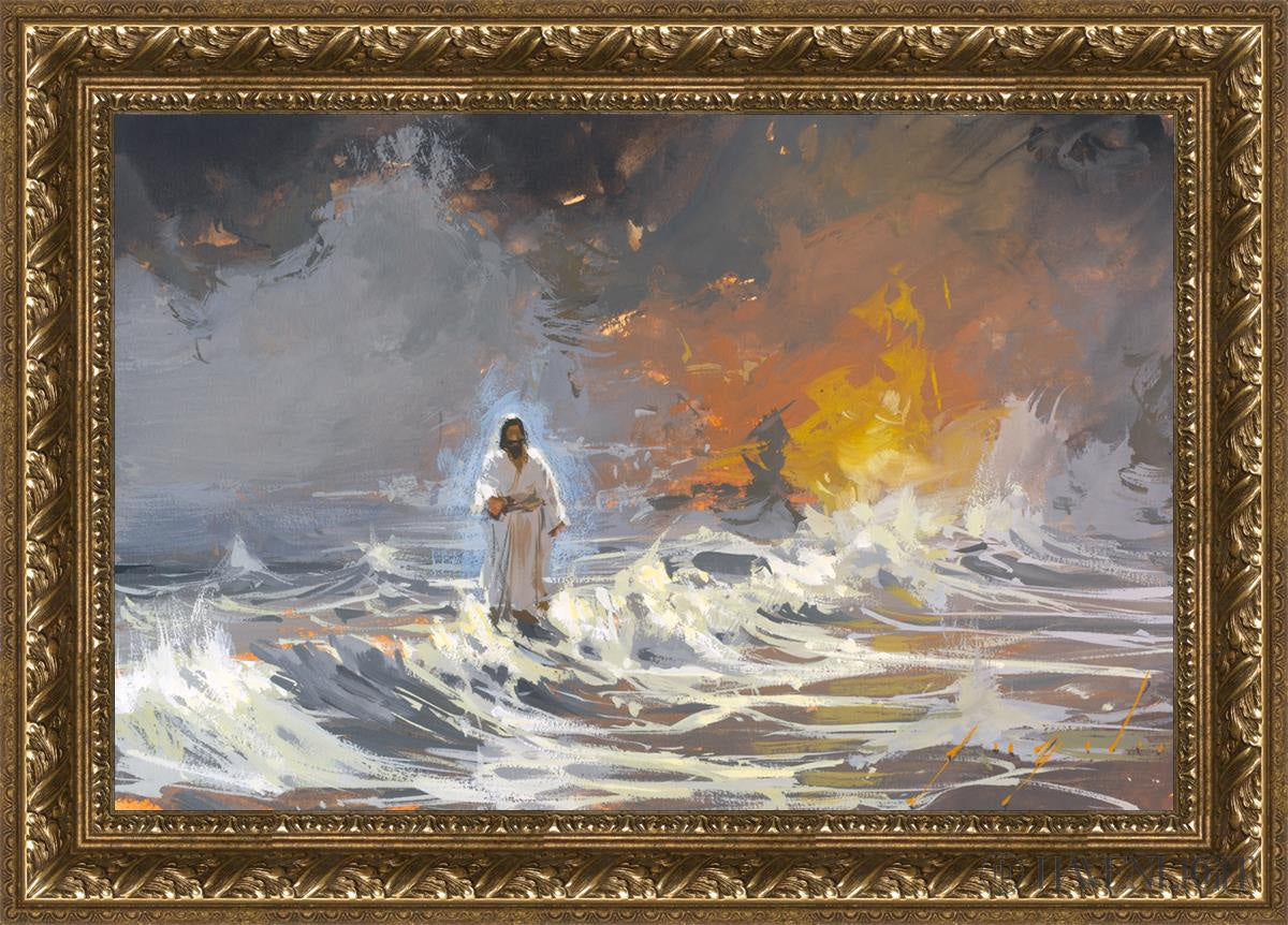 Walking Amongst The Storm Open Edition Canvas / 28 X 18 1/2 Gold 33 3/4 24 1/4 Art