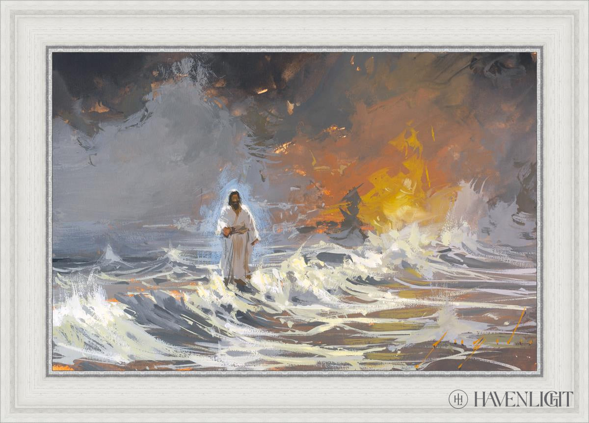 Walking Amongst The Storm Open Edition Canvas / 28 X 18 1/2 White 33 3/4 24 1/4 Art