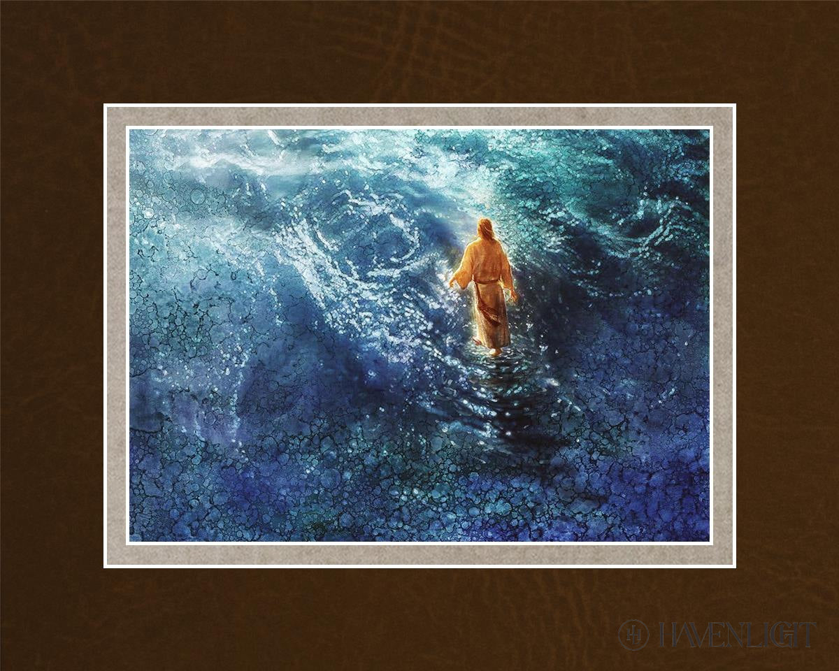 Walking On Water Open Edition Print / 7 X 5 Matted To 10 8 Art
