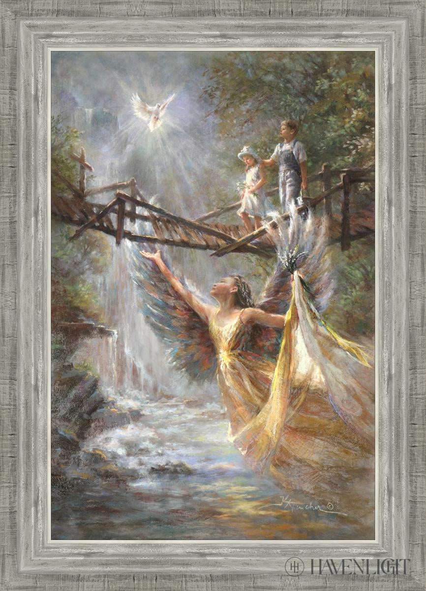 Wings Of Protection Open Edition Canvas / 16 X 24 Silver 20 3/4 28 Art