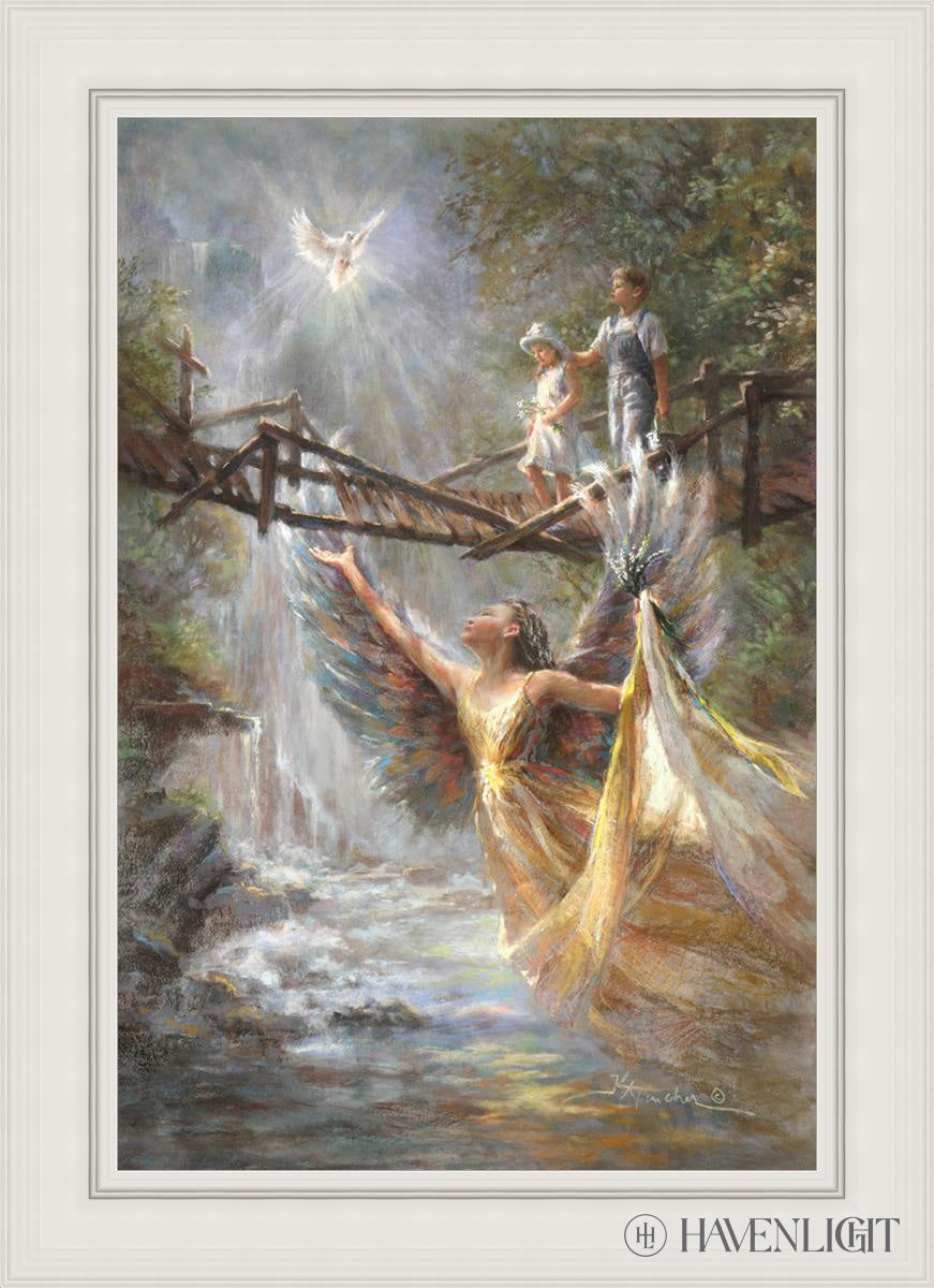 Wings Of Protection Open Edition Canvas / 24 X 36 White 31 3/4 43 Art