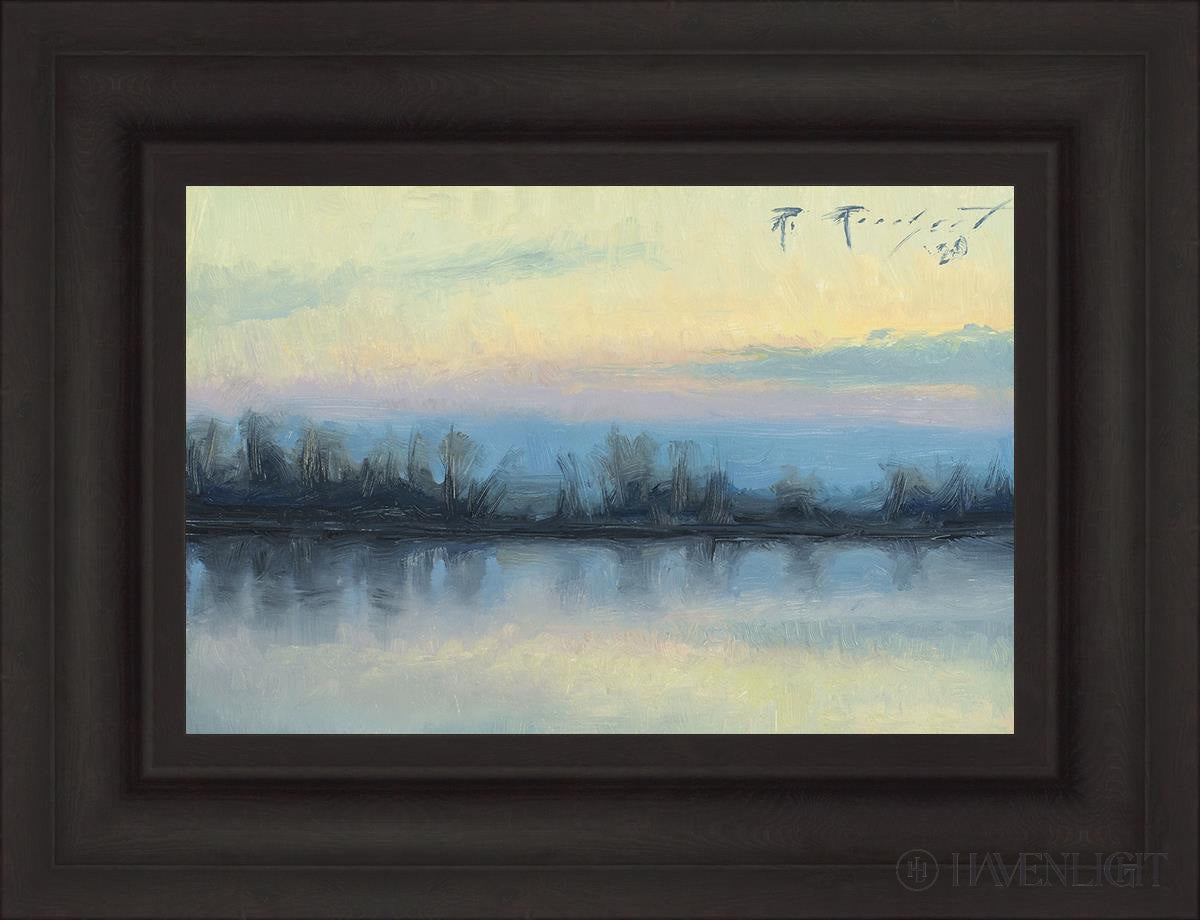Winter On The Lake Open Edition Canvas / 18 X 12 Brown 25 3/4 19 Art