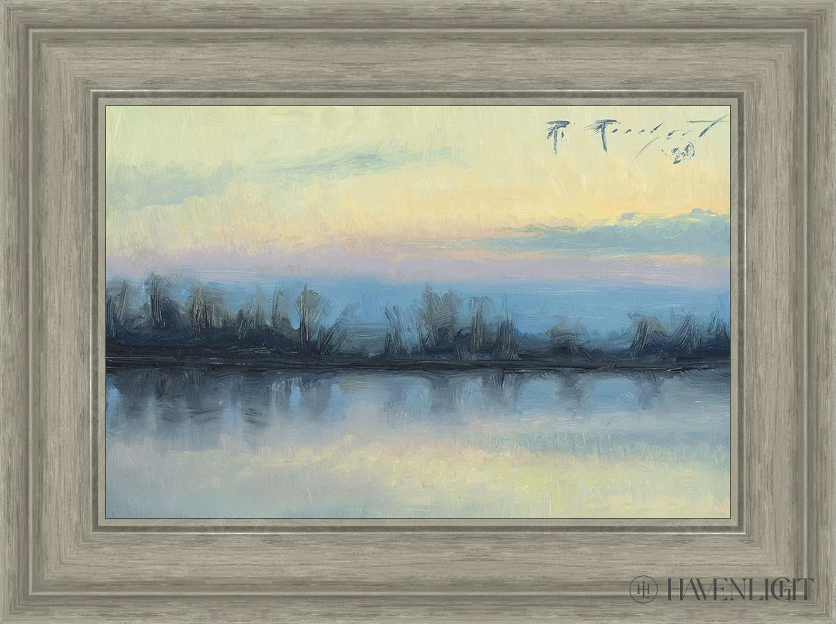 Winter On The Lake Open Edition Canvas / 18 X 12 Gray 23 3/4 17 Art