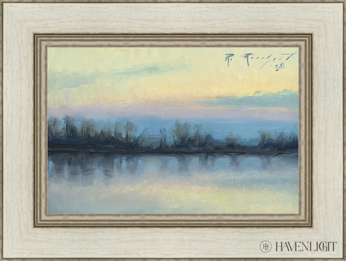 Winter On The Lake Open Edition Canvas / 18 X 12 Ivory 24 1/2 Art