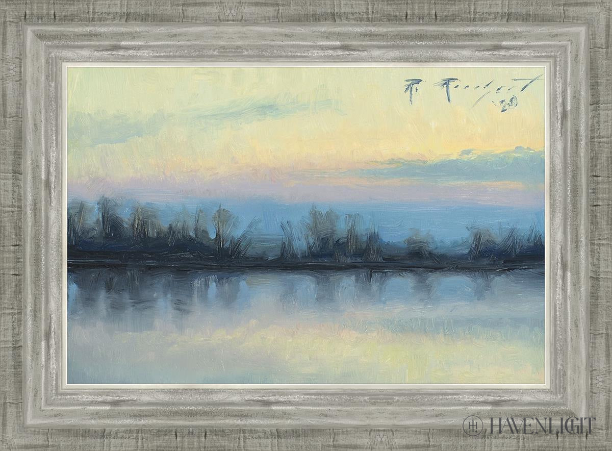 Winter On The Lake Open Edition Canvas / 18 X 12 Silver 22 3/4 16 Art