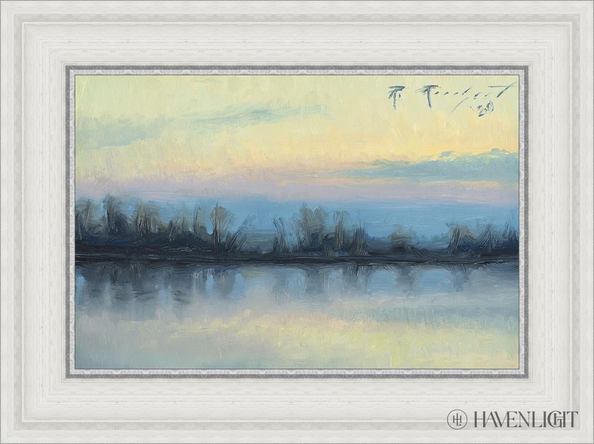 Winter On The Lake Open Edition Canvas / 18 X 12 White 23 3/4 17 Art