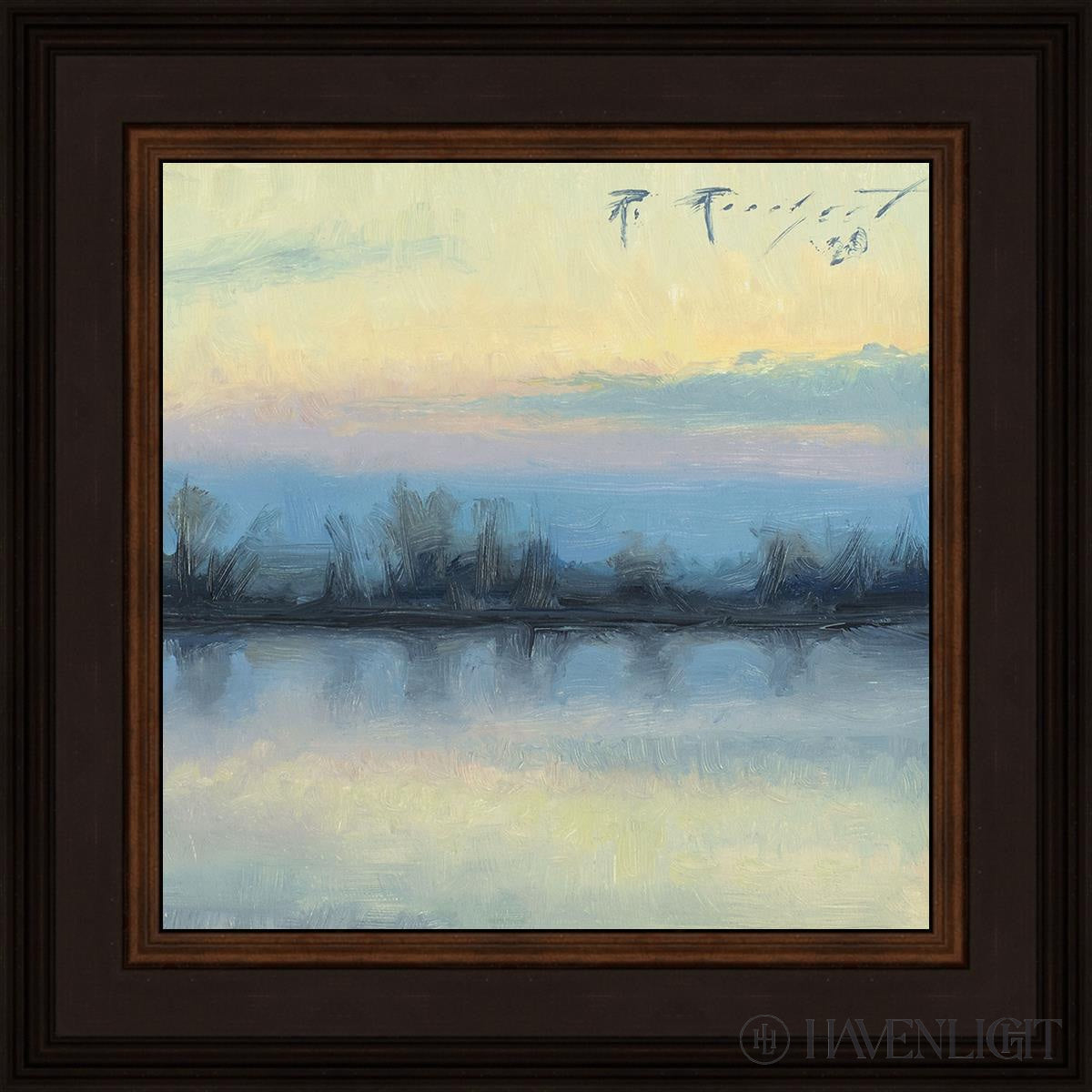 Winter On The Lake Open Edition Print / 12 X Brown 16 3/4 Art