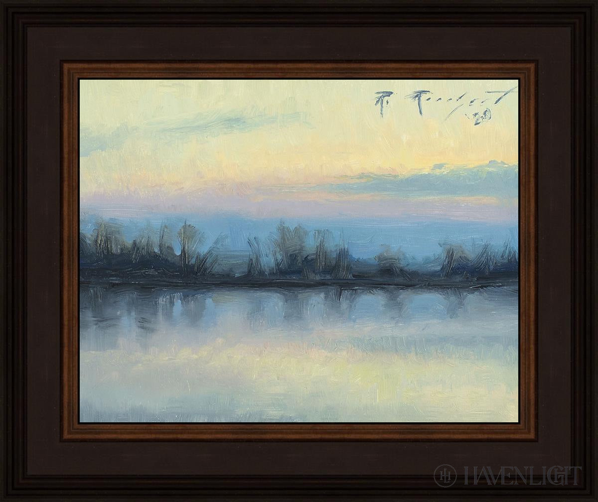 Winter On The Lake Open Edition Print / 14 X 11 Brown 18 3/4 15 Art