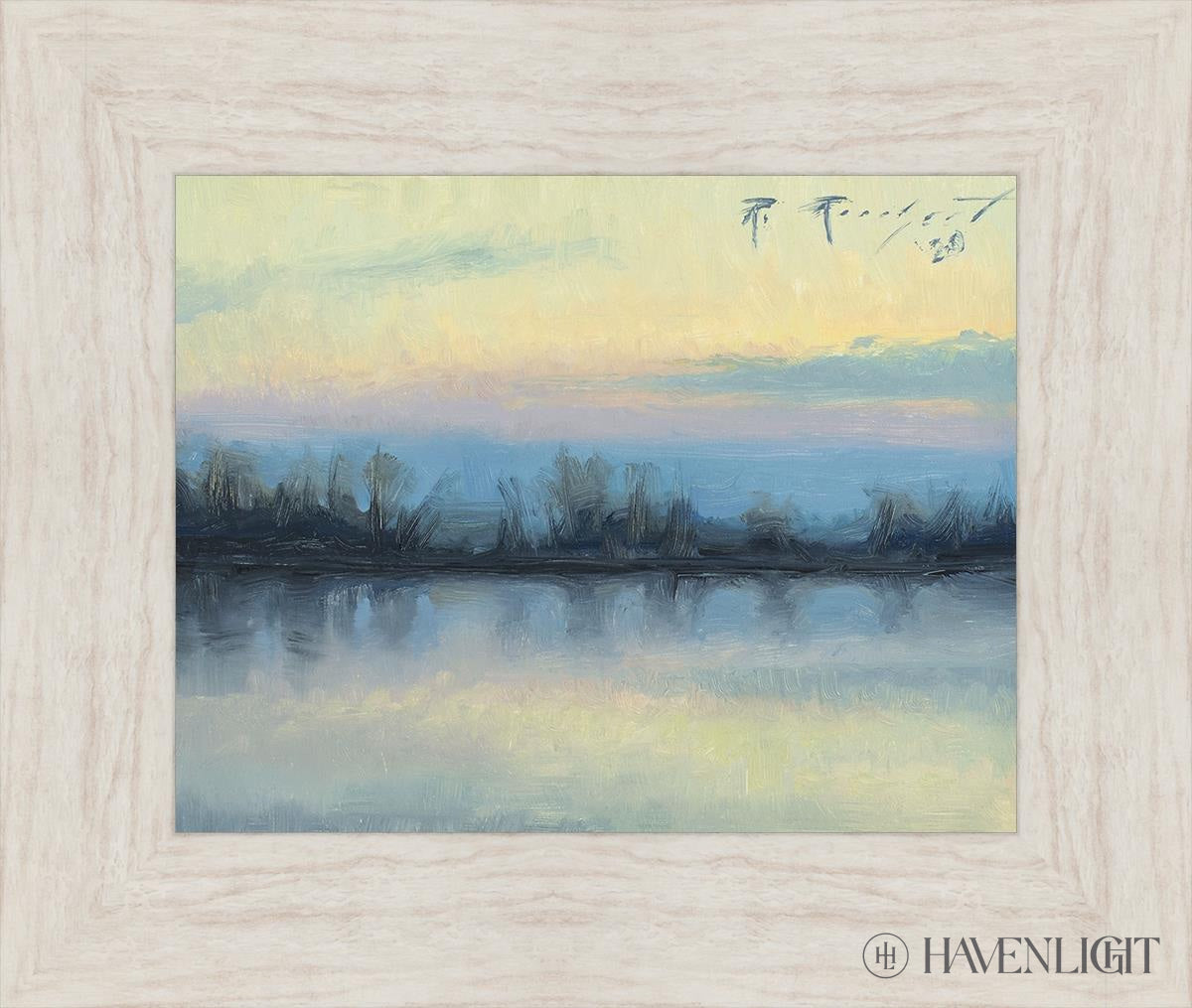 Winter On The Lake Open Edition Print / 14 X 11 Ivory 19 1/2 16 Art