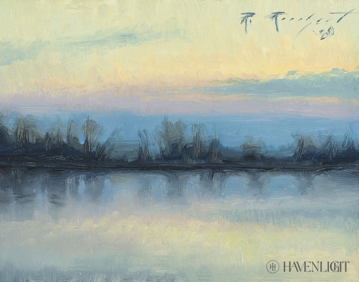 Winter On The Lake Open Edition Print / 14 X 11 Only Art