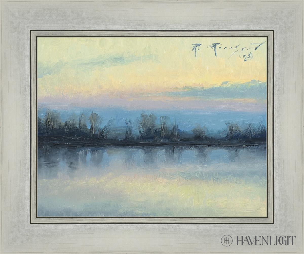 Winter On The Lake Open Edition Print / 14 X 11 Silver 18 1/4 15 Art