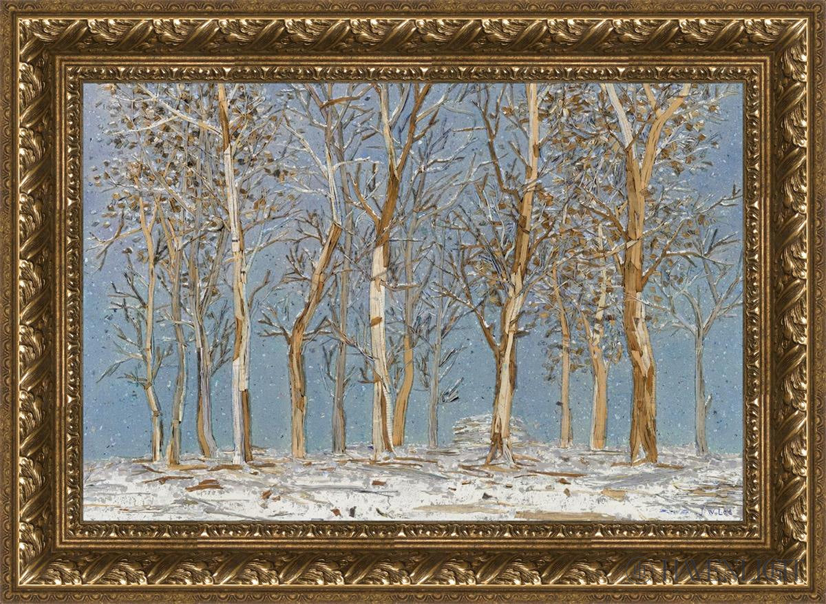Winter Woods Open Edition Canvas / 24 X 16 Gold 29 3/4 21 Art