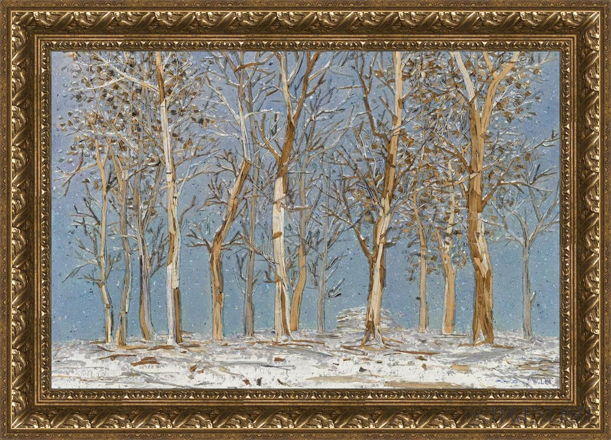 Winter Woods Open Edition Canvas / 30 X 20 Gold 35 3/4 25 Art