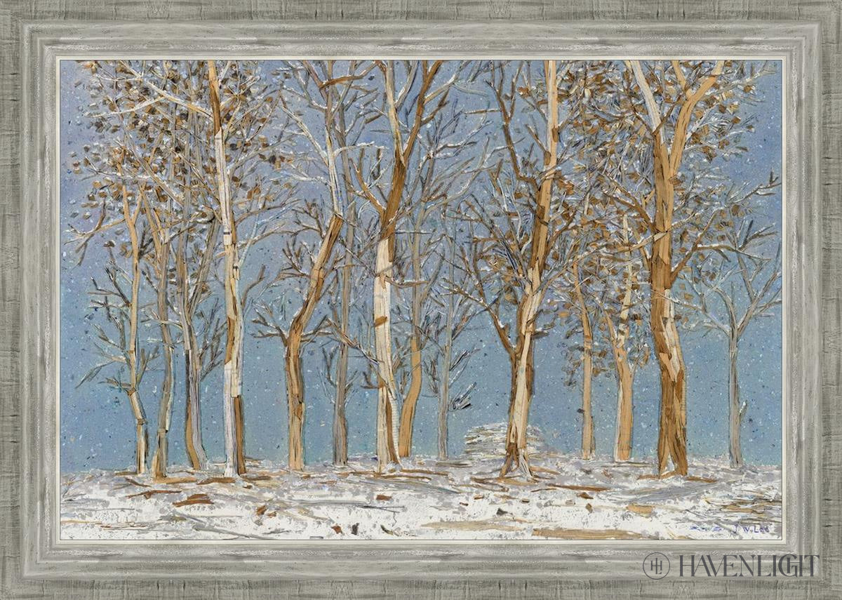 Winter Woods Open Edition Canvas / 30 X 20 Silver 34 3/4 24 Art
