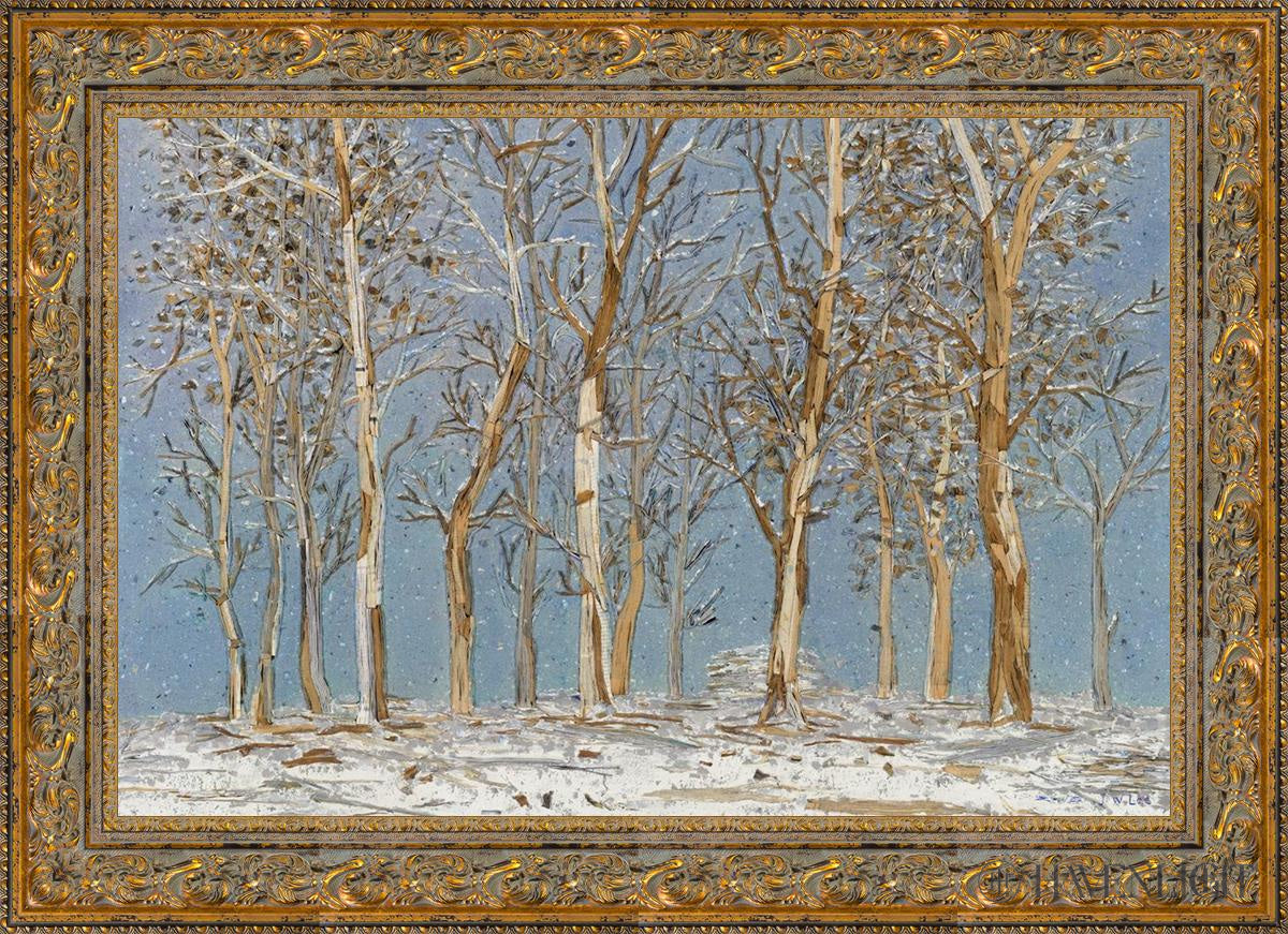 Winter Woods Open Edition Canvas / 36 X 24 Gold 43 3/4 31 Art