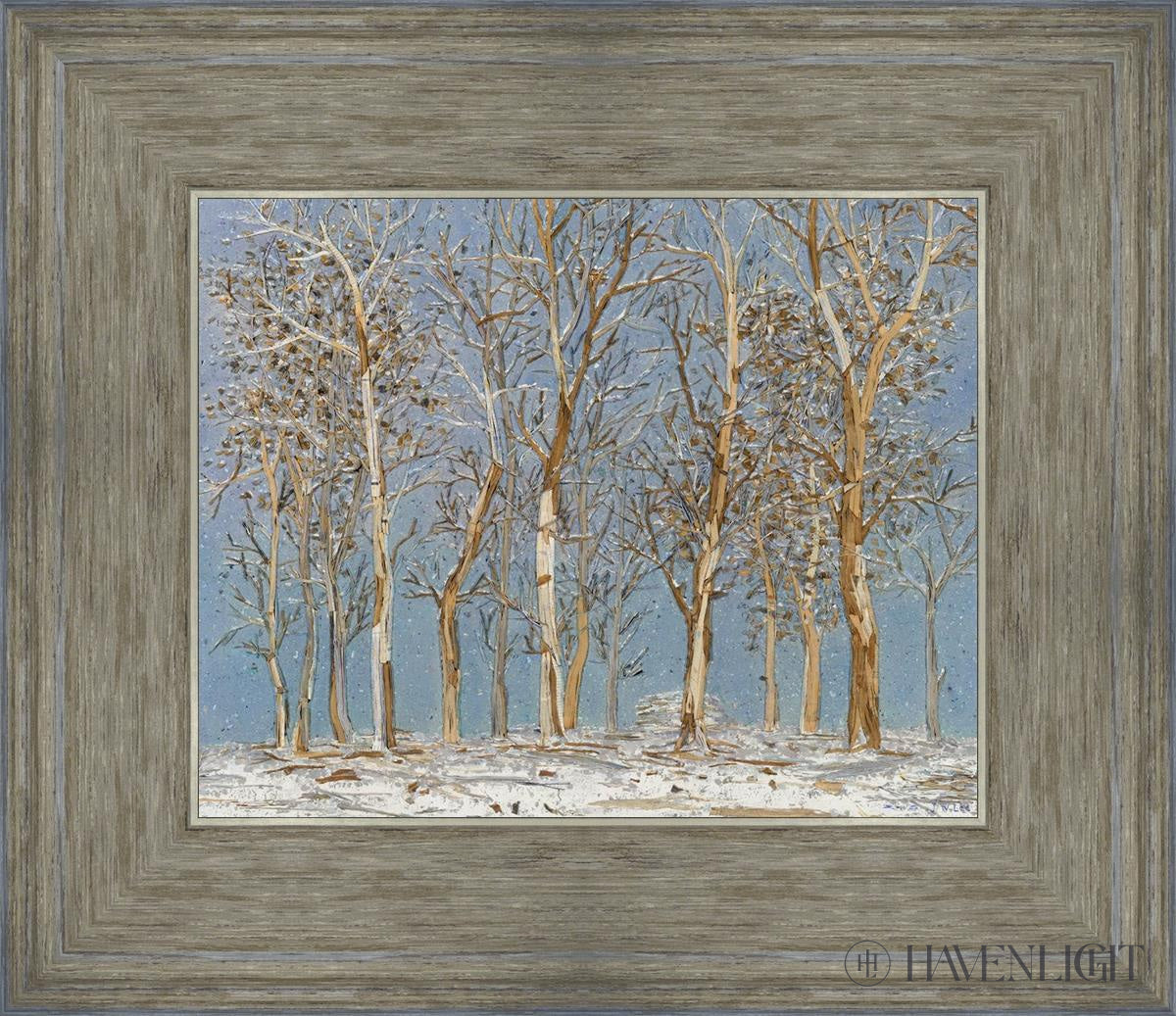 Winter Woods Open Edition Print / 10 X 8 Gray 14 3/4 12 Art