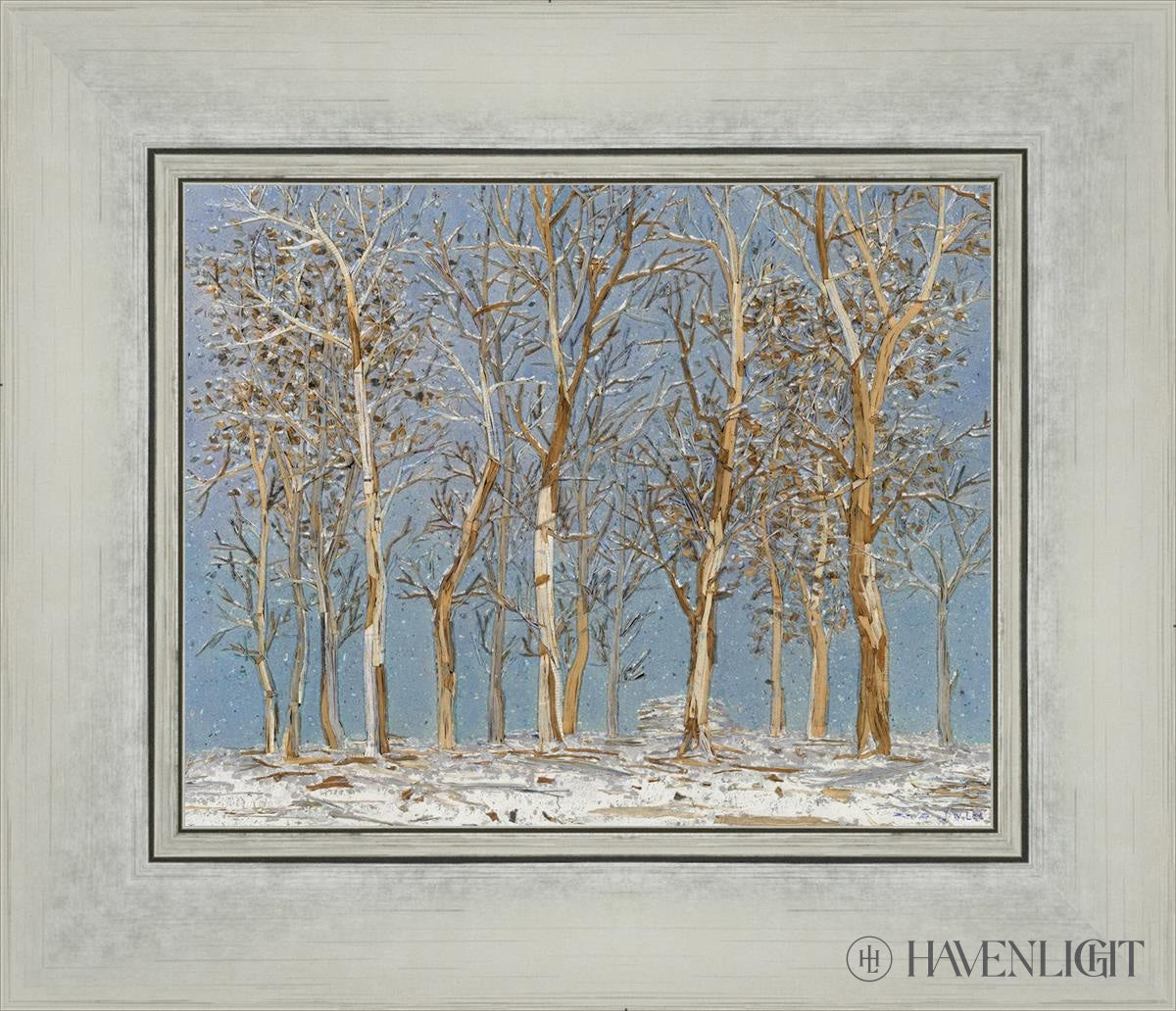 Winter Woods Open Edition Print / 10 X 8 Silver 14 1/4 12 Art