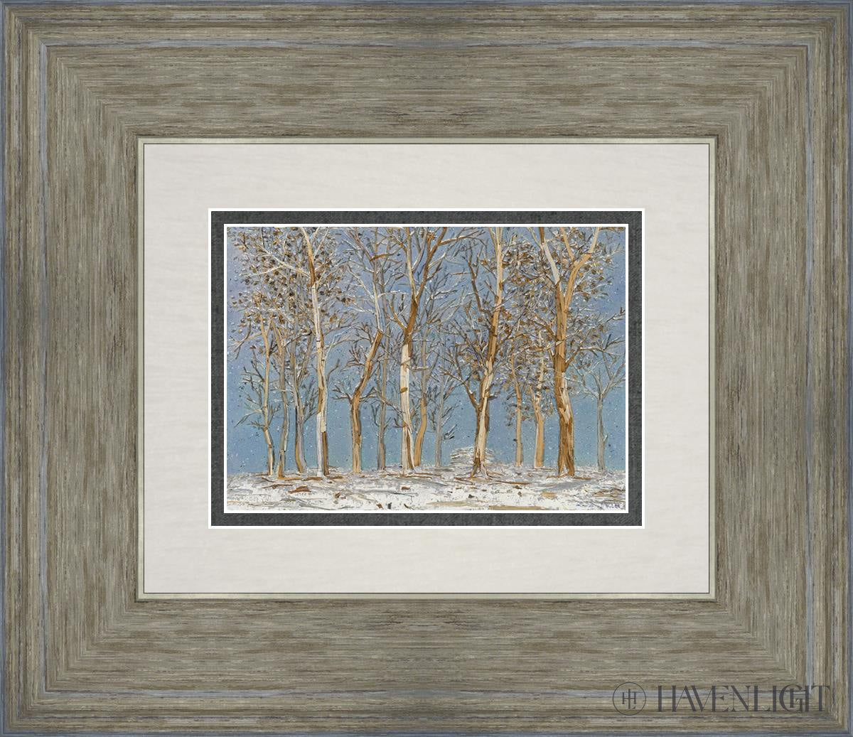 Winter Woods Open Edition Print / 7 X 5 Gray 14 3/4 12 Art