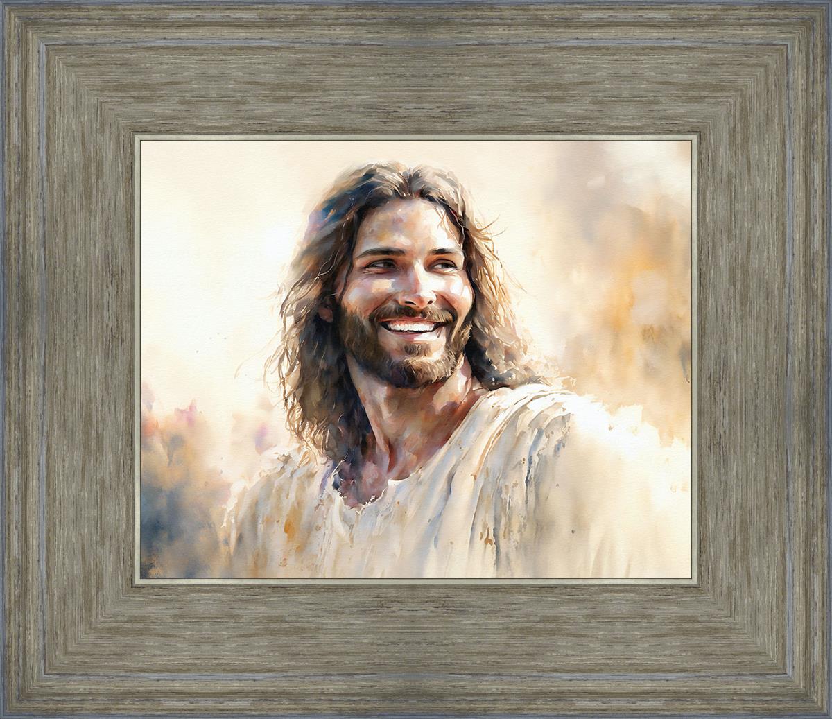 You Are Loved by Alex Kovych jesus christ smiling white robe looking to ...