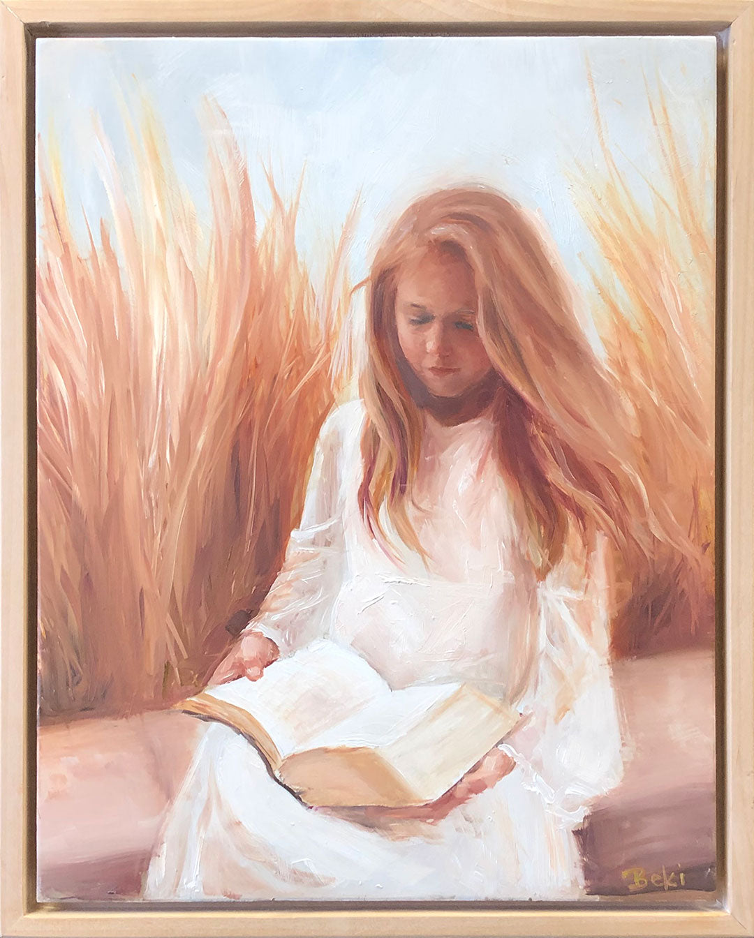 Hew Thee Time for the Lord Oil on Board Original Artwork