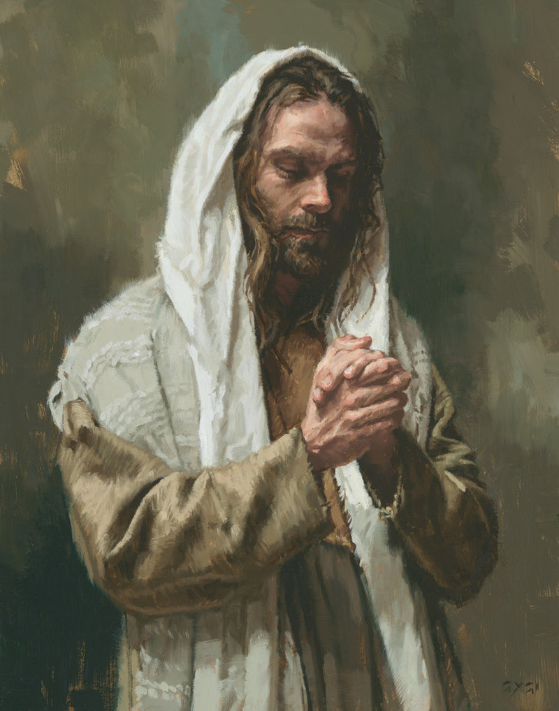 The Lord's Prayer by Darren Gygi jesus christ hands folded prayer white ...