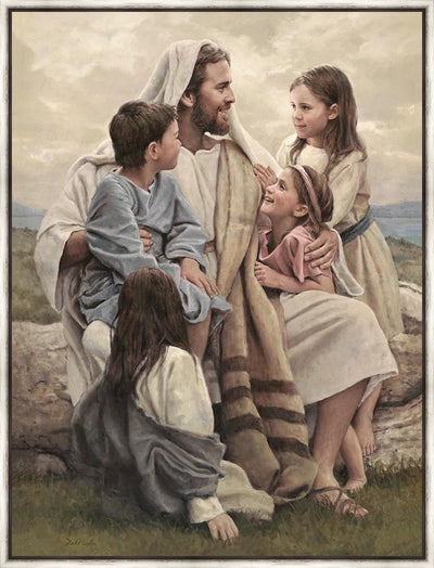 Perfect Love Large Art by Del Parson jesus christ with children sitting ...