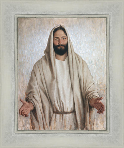 Welcome Home By Dan Wilson Depicting Christ With Outstretched Arms With 