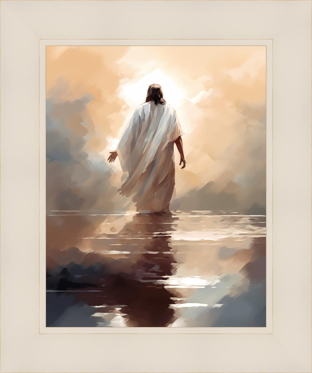 Peace Be Still By Gabriel Heaton Jesus Christ Wearing A White Robe ...