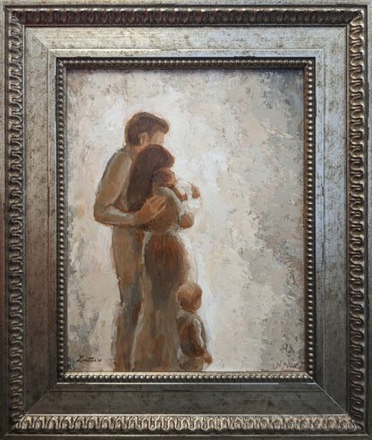 Family Looking Towards the Light Original Artwork
