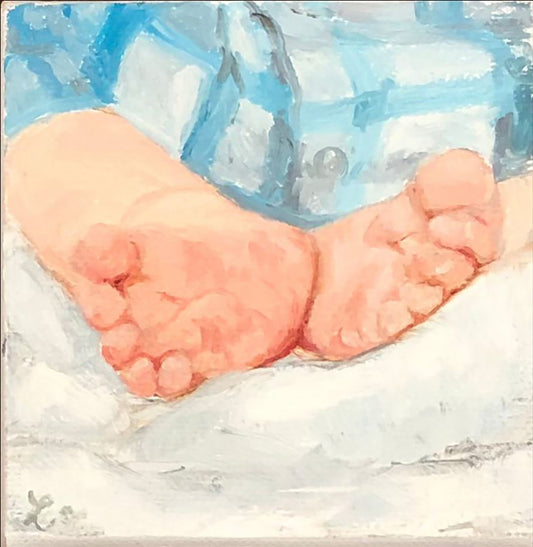Ten Little Kisses on Ten Little Toes Original Artwork
