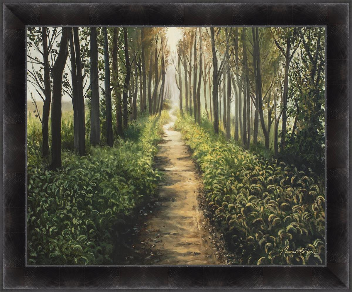 Enjoy The Beauty On Your Broken Path - Forest Walkway Large Wall Art