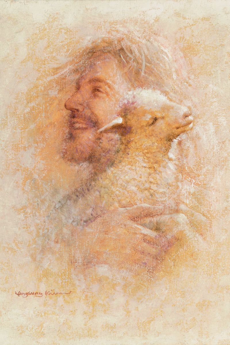 Little Lamb Original Painting by Yongsung Kim 18 x 20
