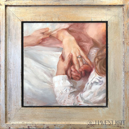A Childs Touch 12 X Oil On Board Original Artwork