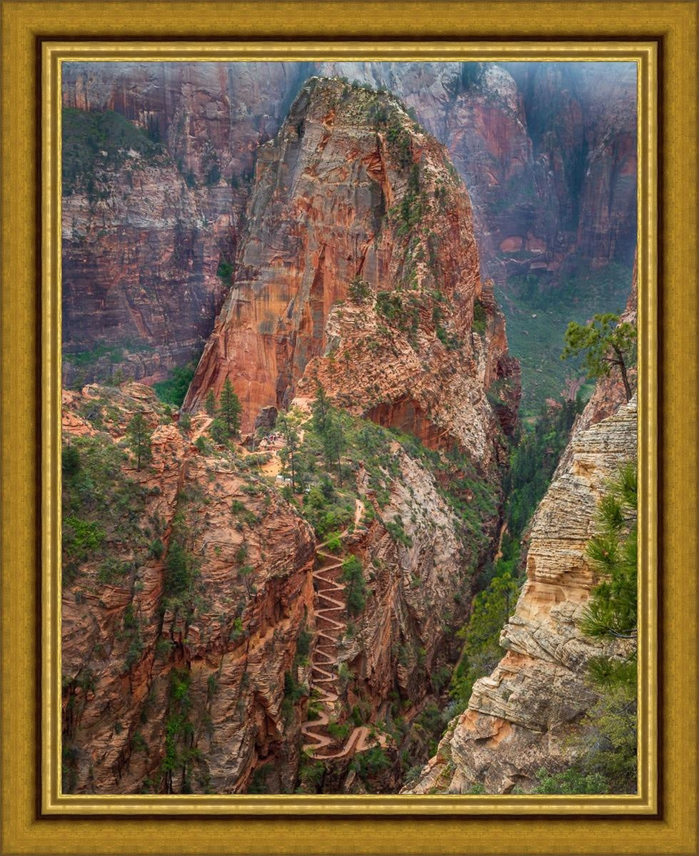 Angels Landing Large Wall Art Open Edition Canvas / 34 X 43 1/4 Classic Gold 41 50