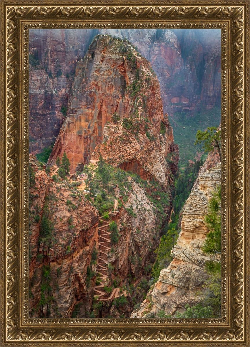 Angels Landing Open Edition Canvas / 20 X 30 Gold 25 3/4 35 Art