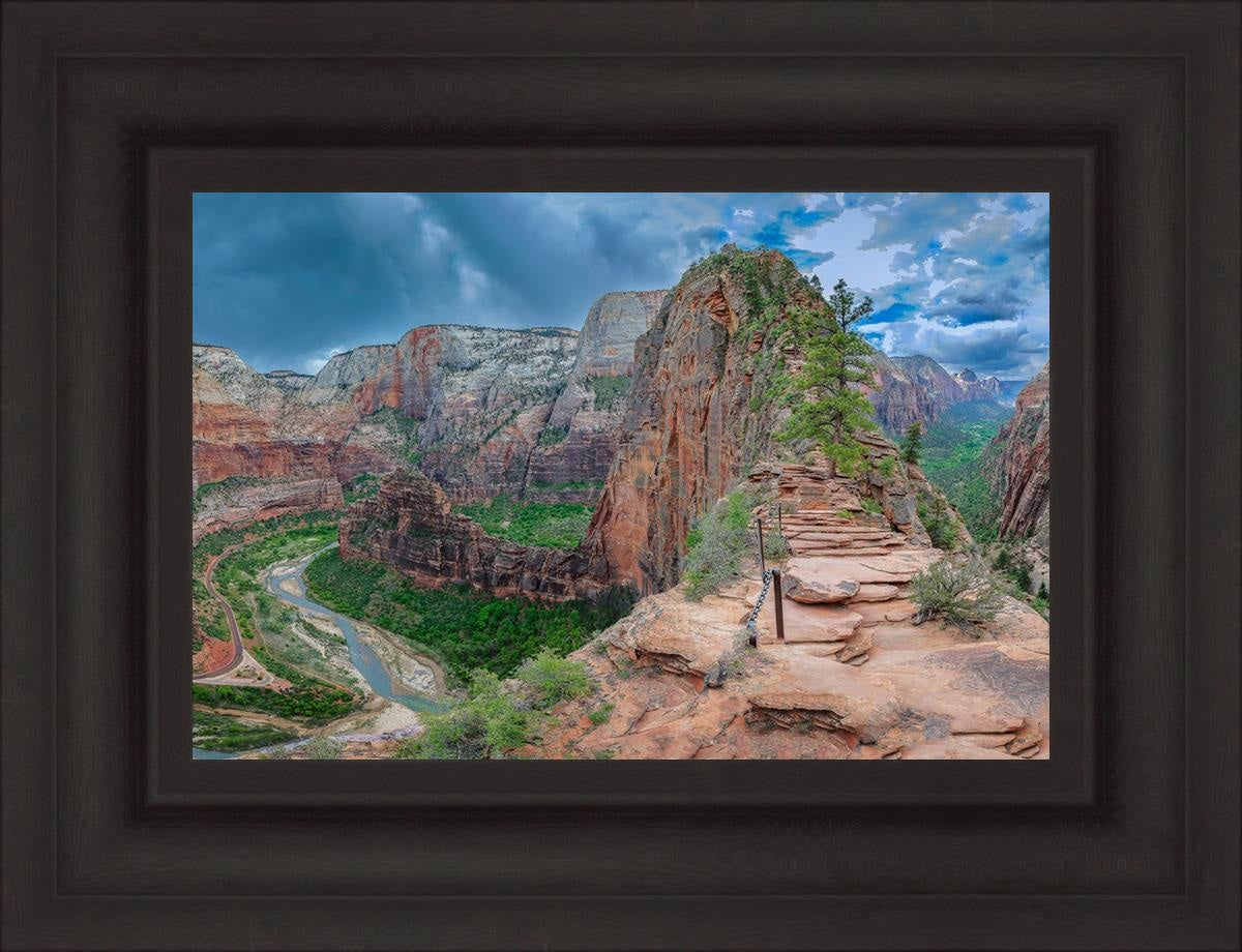 Angels Landing Panoramic Open Edition Canvas / 18 X 12 Brown 25 3/4 19 Art