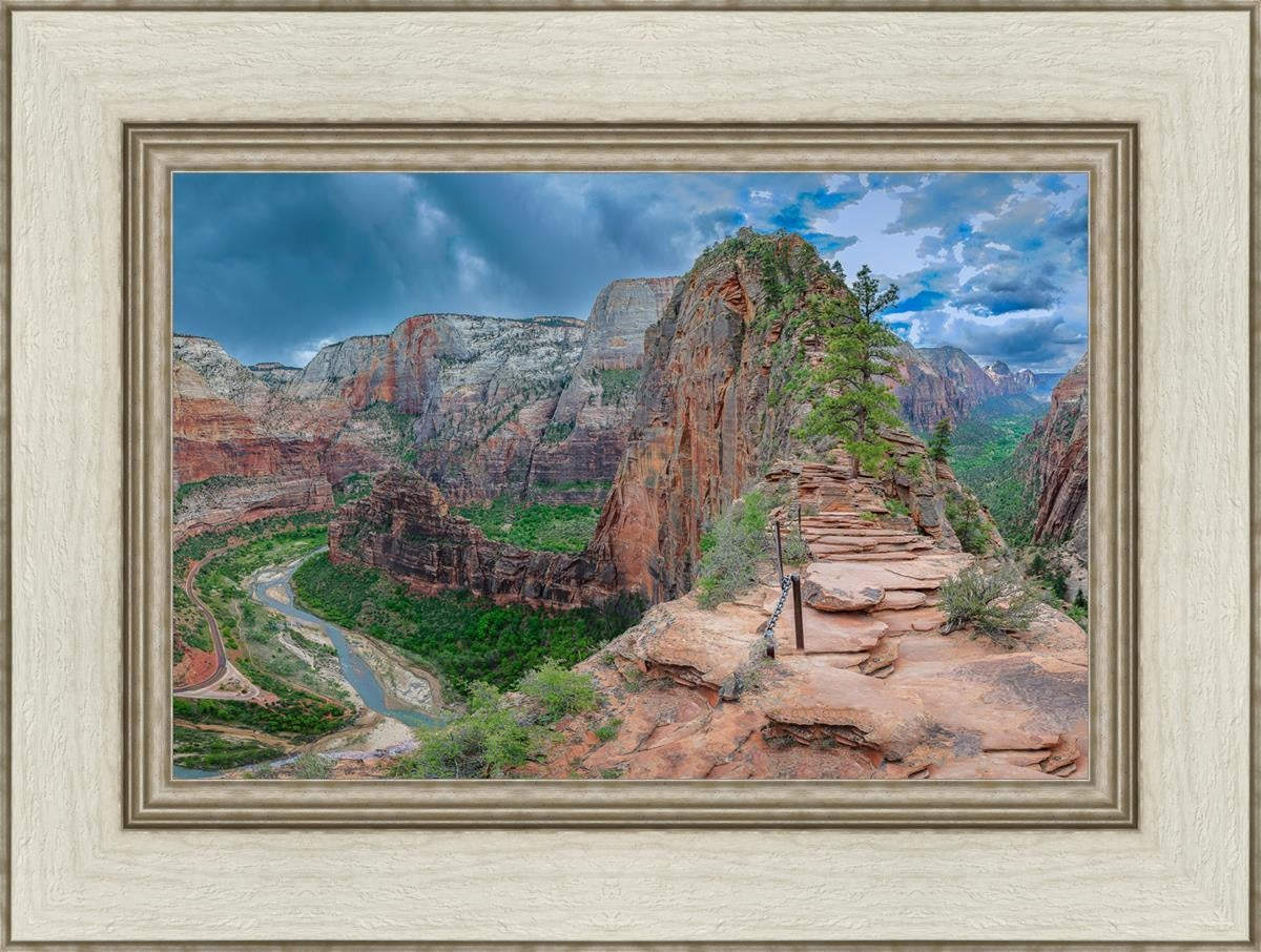 Angels Landing Panoramic Open Edition Canvas / 18 X 12 Ivory 24 1/2 Art