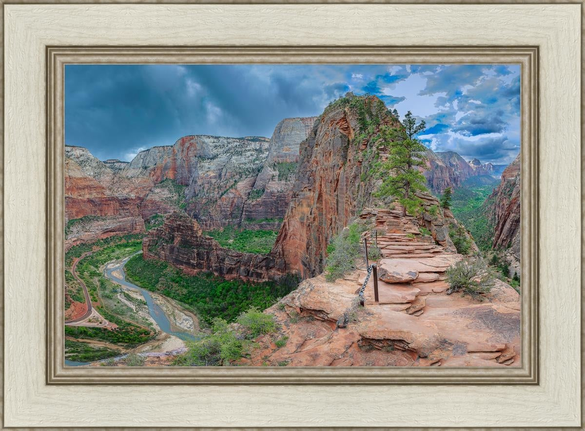 Angels Landing Panoramic Open Edition Canvas / 24 X 16 Ivory 30 1/2 22 Art