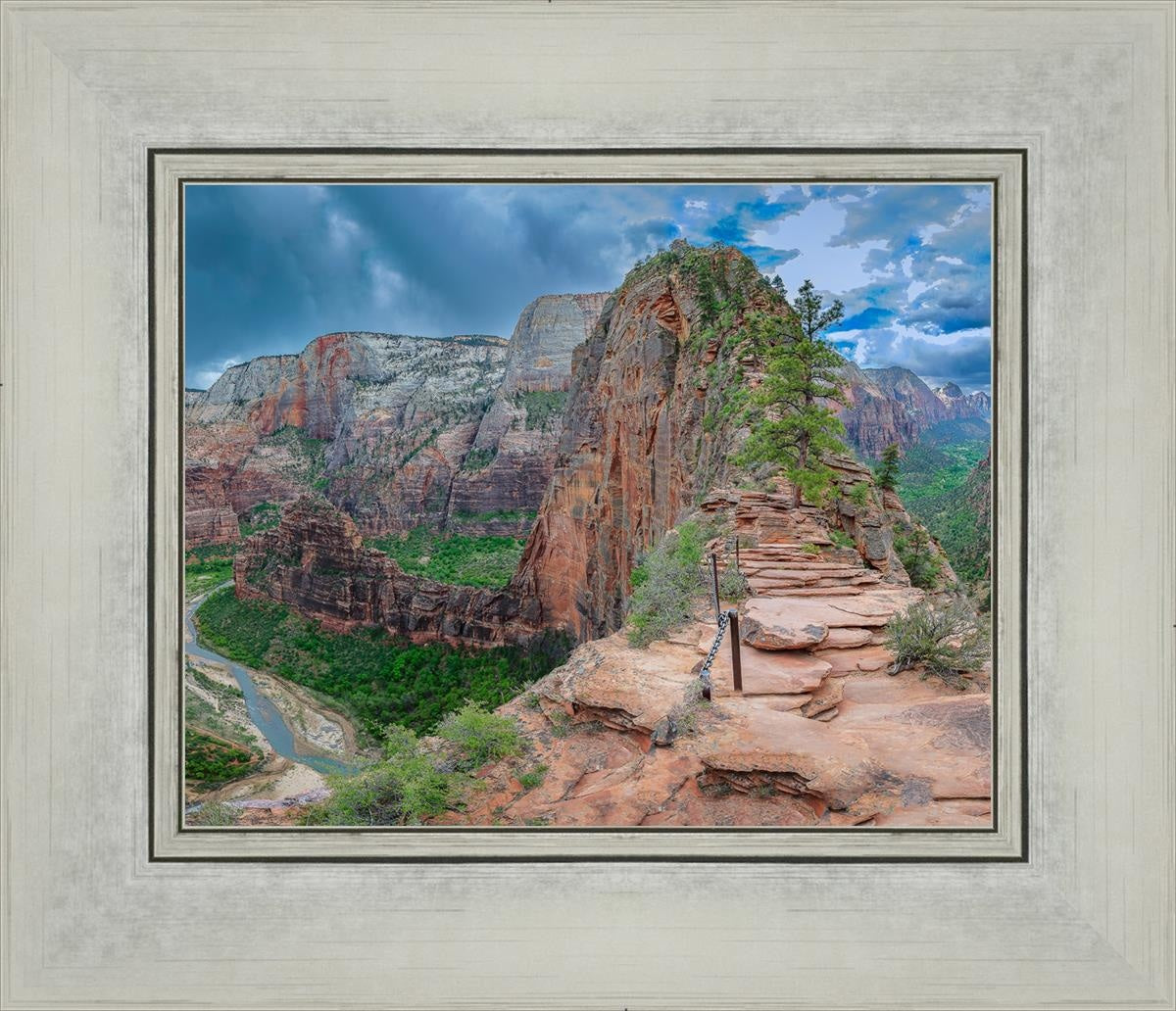 Angels Landing Panoramic Open Edition Print / 10 X 8 Silver 14 1/4 12 Art