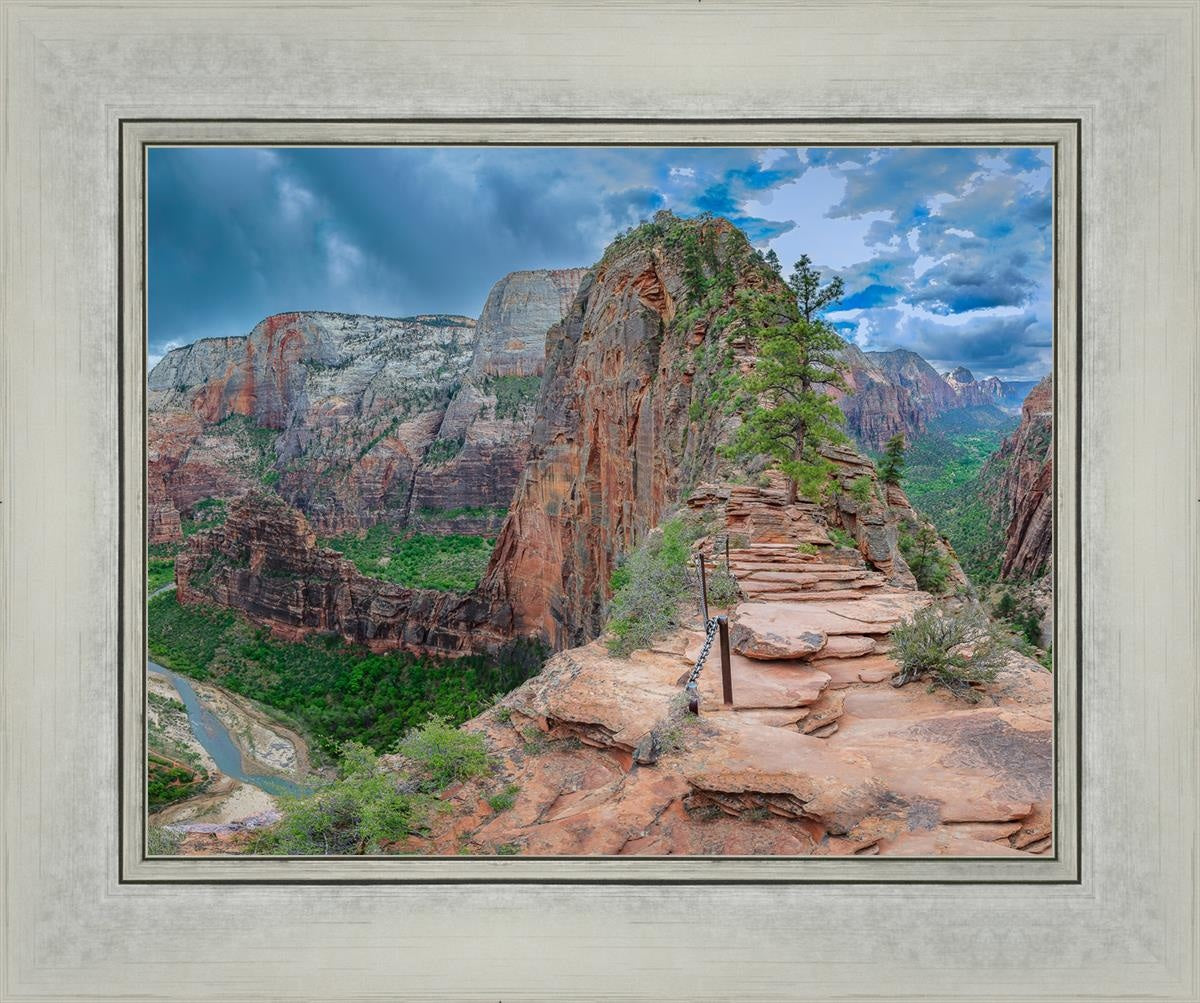Angels Landing Panoramic Open Edition Print / 14 X 11 Silver 18 1/4 15 Art
