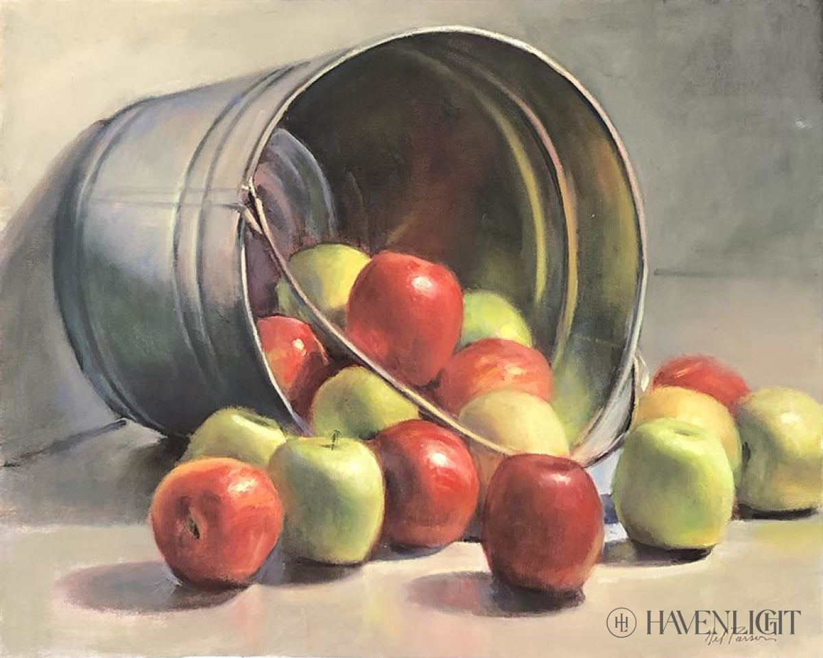 Apple Bucket 16" x 20" Original Painting