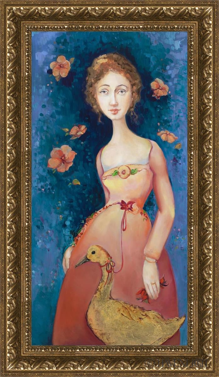 Aurelia (Golden) Open Edition Canvas / 15 X 30 Gold 20 3/4 35 Art