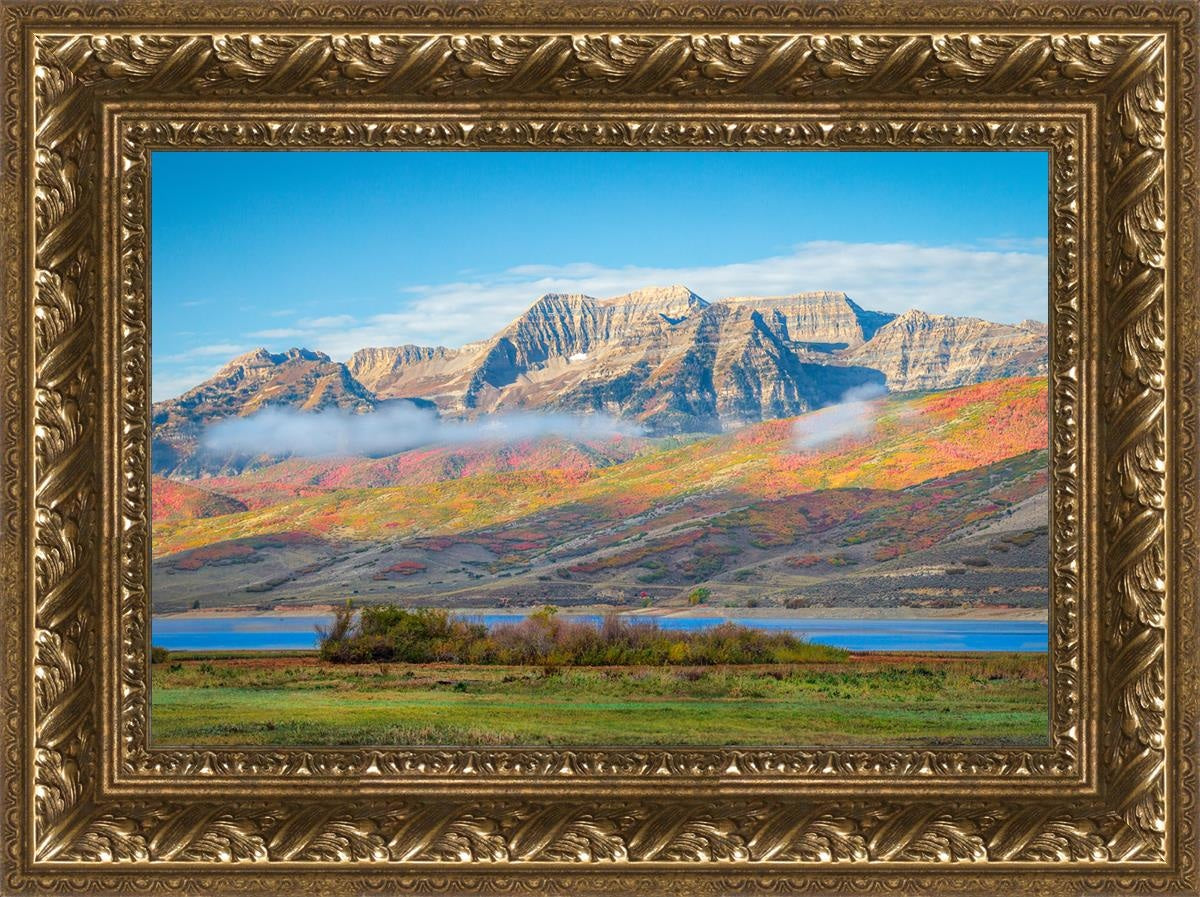 Autumn Splendor Over Timpanogos Open Edition Canvas / 18 X 12 Gold 23 3/4 17 Art